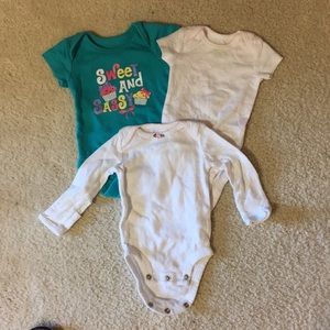 3 Newborn onesies